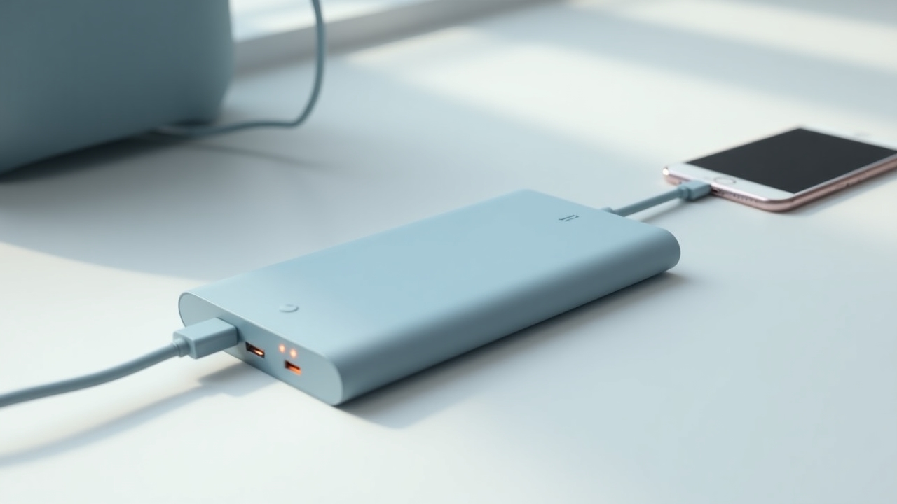 Power bank with soft-touch matte design